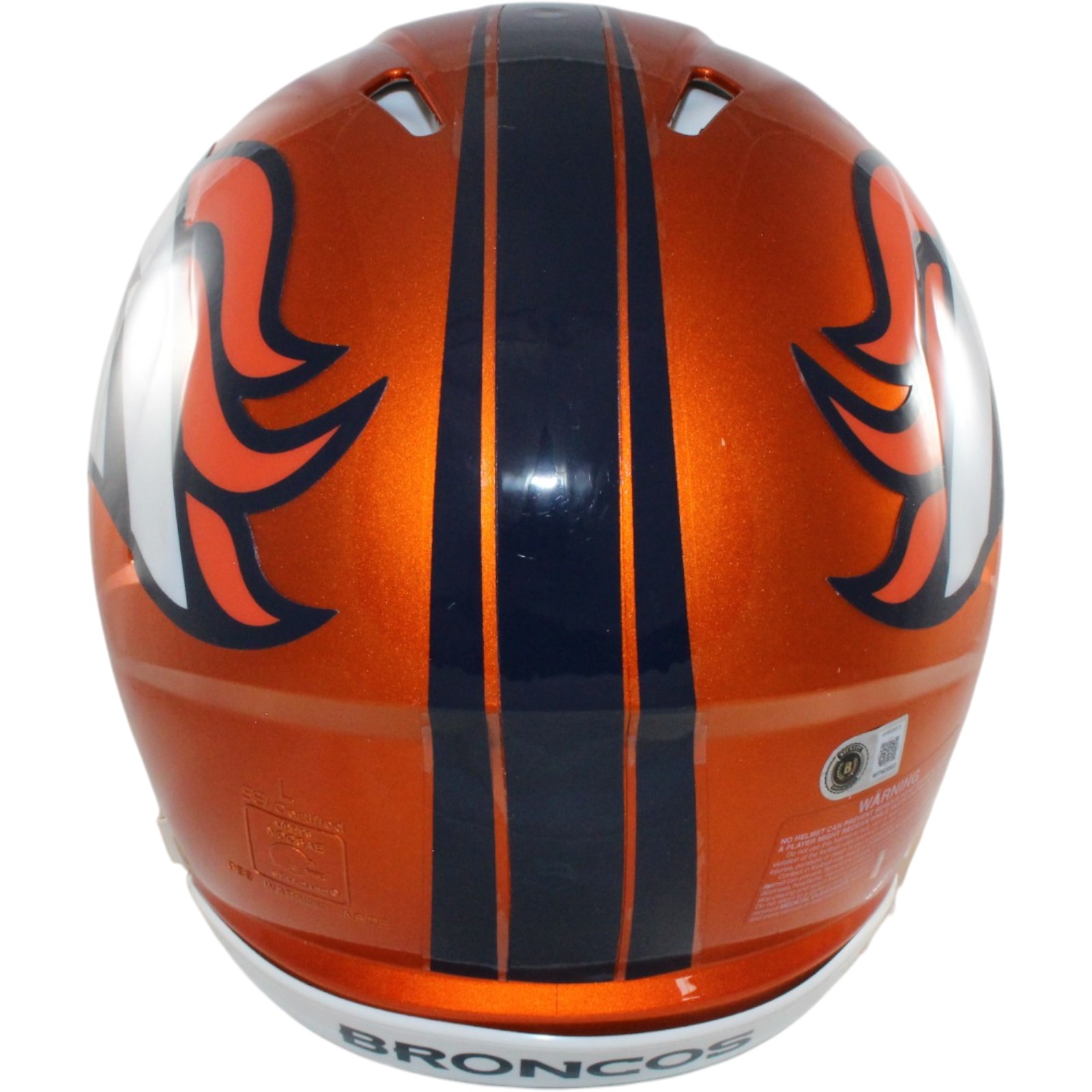 Bo Nix Autographed Denver Broncos Authentic Flash Helmet Beckett Witness 57284 3 Bo Nix Autographed Denver Broncos Authentic Flash Helmet Beckett Witness 57284