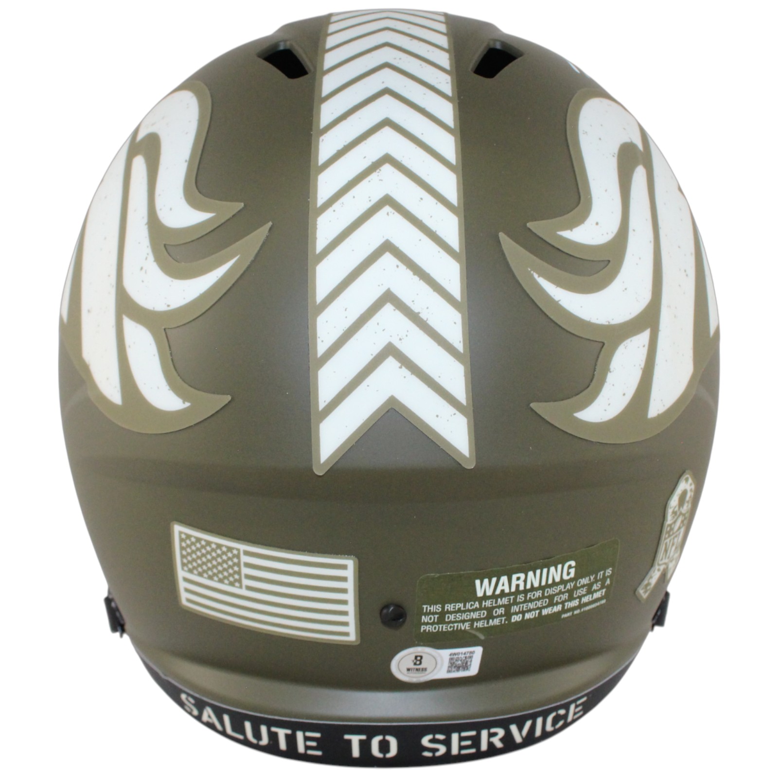 Bo Nix Autographed/Signed Denver Broncos F/S 22 STS Helmet Beckett Witness 53294 3 Bo Nix Autographed/Signed Denver Broncos F/S 22 STS Helmet Beckett Witness 53294