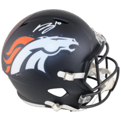 Bo Nix Autographed/Signed Denver Broncos F/S Helmet Beckett Witness 53268