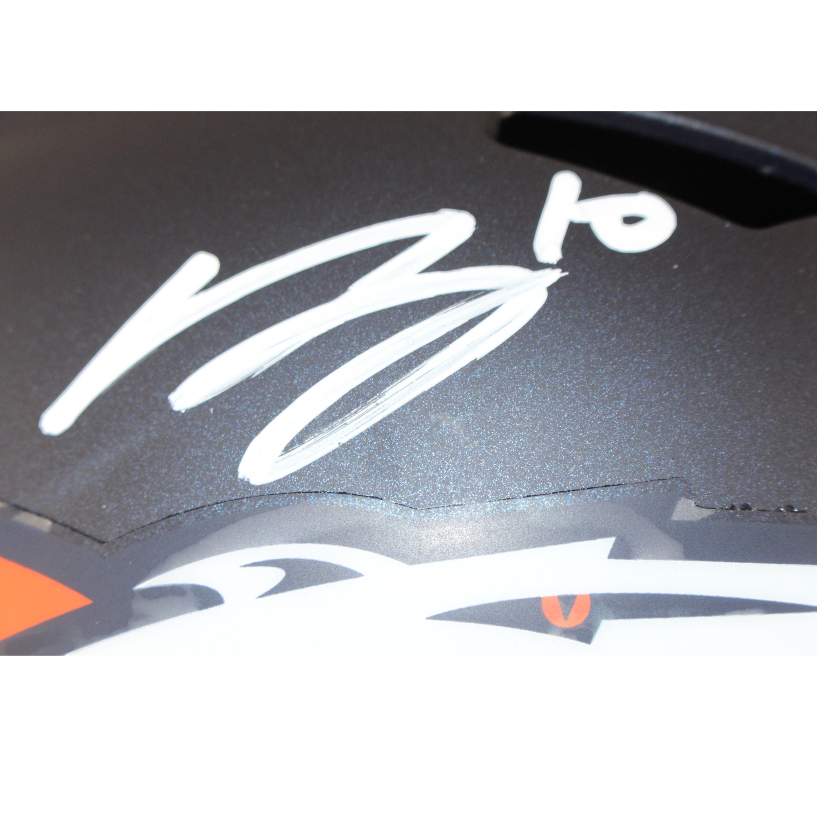 Bo Nix Autographed/Signed Denver Broncos F/S Helmet Beckett Witness 53268 2 Bo Nix Autographed/Signed Denver Broncos F/S Helmet Beckett Witness 53268