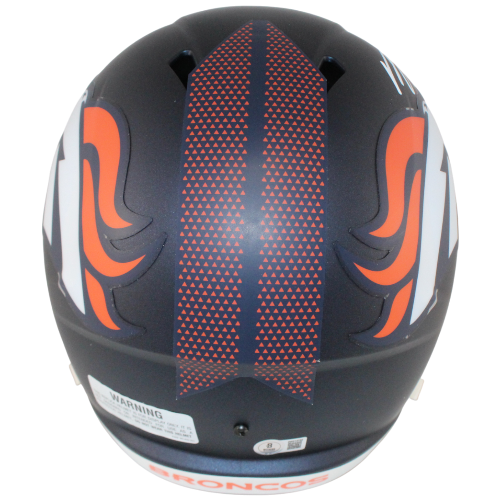 Bo Nix Autographed/Signed Denver Broncos F/S Helmet Beckett Witness 53268 4 Bo Nix Autographed/Signed Denver Broncos F/S Helmet Beckett Witness 53268