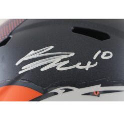 Bo Nix Autographed/Signed Denver Broncos F/S Helmet Beckett Witness 56412