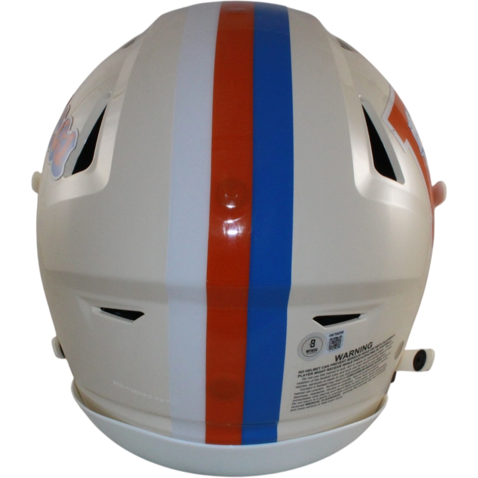 Bo Nix Autographed Denver Broncos SpeedFlex Retro Helmet Beckett Witness 56432 3 Bo Nix Autographed Denver Broncos SpeedFlex Retro Helmet Beckett Witness 56432