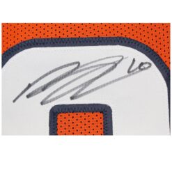 Bo Nix Autographed/Signed Pro Style XL Orange Jersey Beckett Witness 53259