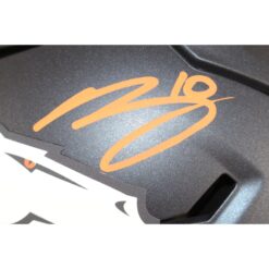 Bo Nix Autographed Denver Broncos Midi Mid-Size Helmet Beckett Witness 53280