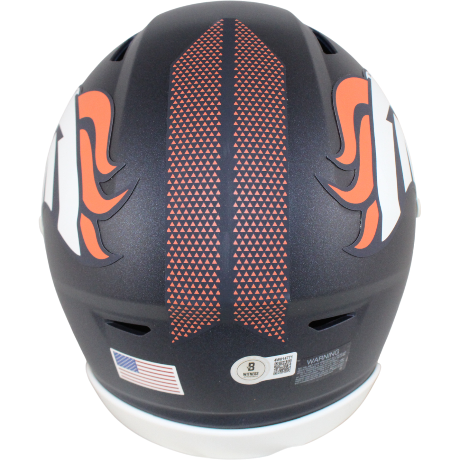 Bo Nix Autographed Denver Broncos Midi Mid-Size Helmet Beckett Witness 53280 3 Bo Nix Autographed Denver Broncos Midi Mid-Size Helmet Beckett Witness 53280