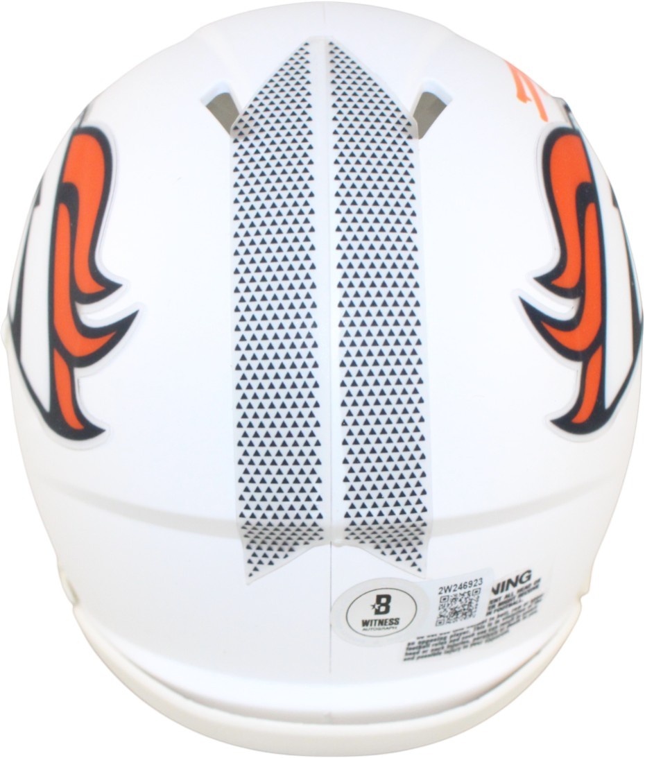 Bo Nix Autographed/Signed Denver Broncos 24 Alt Mini Helmet Beckett WIT 59420 2 Bo Nix Autographed/Signed Denver Broncos 24 Alt Mini Helmet Beckett WIT 59420
