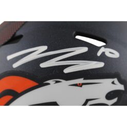 Bo Nix Autographed/Signed Denver Broncos 2024 Speed Mini Helmet Beckett 49017