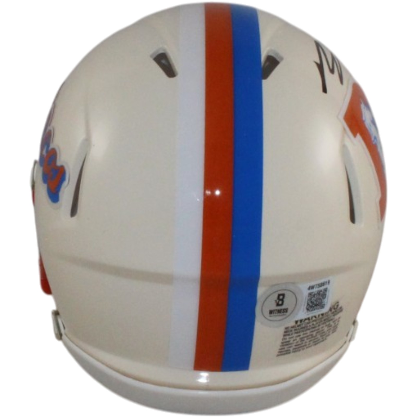 Bo Nix Autographed/Signed Denver Broncos Retro Mini Helmet Beckett Witness 56420 3 Bo Nix Autographed/Signed Denver Broncos Retro Mini Helmet Beckett Witness 56420