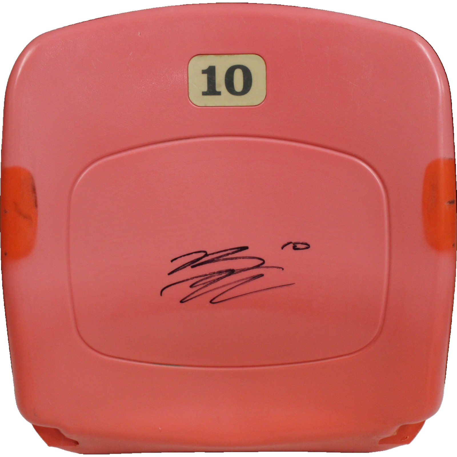 Bo Nix Autographed/Signed Denver Broncos Orange Seat Back Beckett Witness 51392