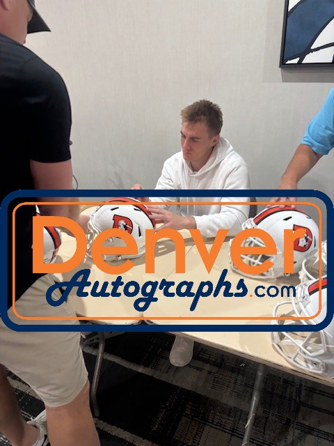 Bo Nix Autographed Denver Broncos Authentic 23 Alt Helmet Beckett Witness 56439 7 Bo Nix Autographed Denver Broncos Authentic 23 Alt Helmet Beckett Witness 56439