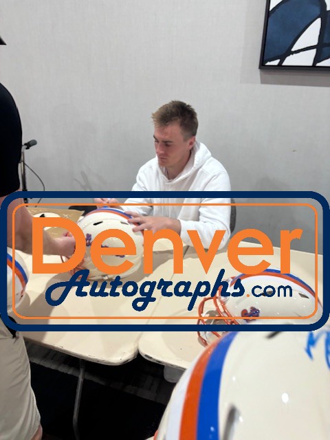 Bo Nix Autographed/Signed Denver Broncos F/S Retro Helmet Beckett Witness 56407 7 Bo Nix Autographed/Signed Denver Broncos F/S Retro Helmet Beckett Witness 56407