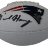 N'Keal Harry Autographed/Signed New England Patriots Logo Football BAS 24286