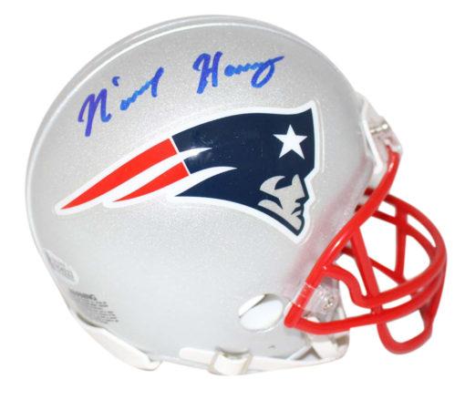 N'Keal Harry Autographed/Signed New England Patriots Mini Helmet BAS 24285