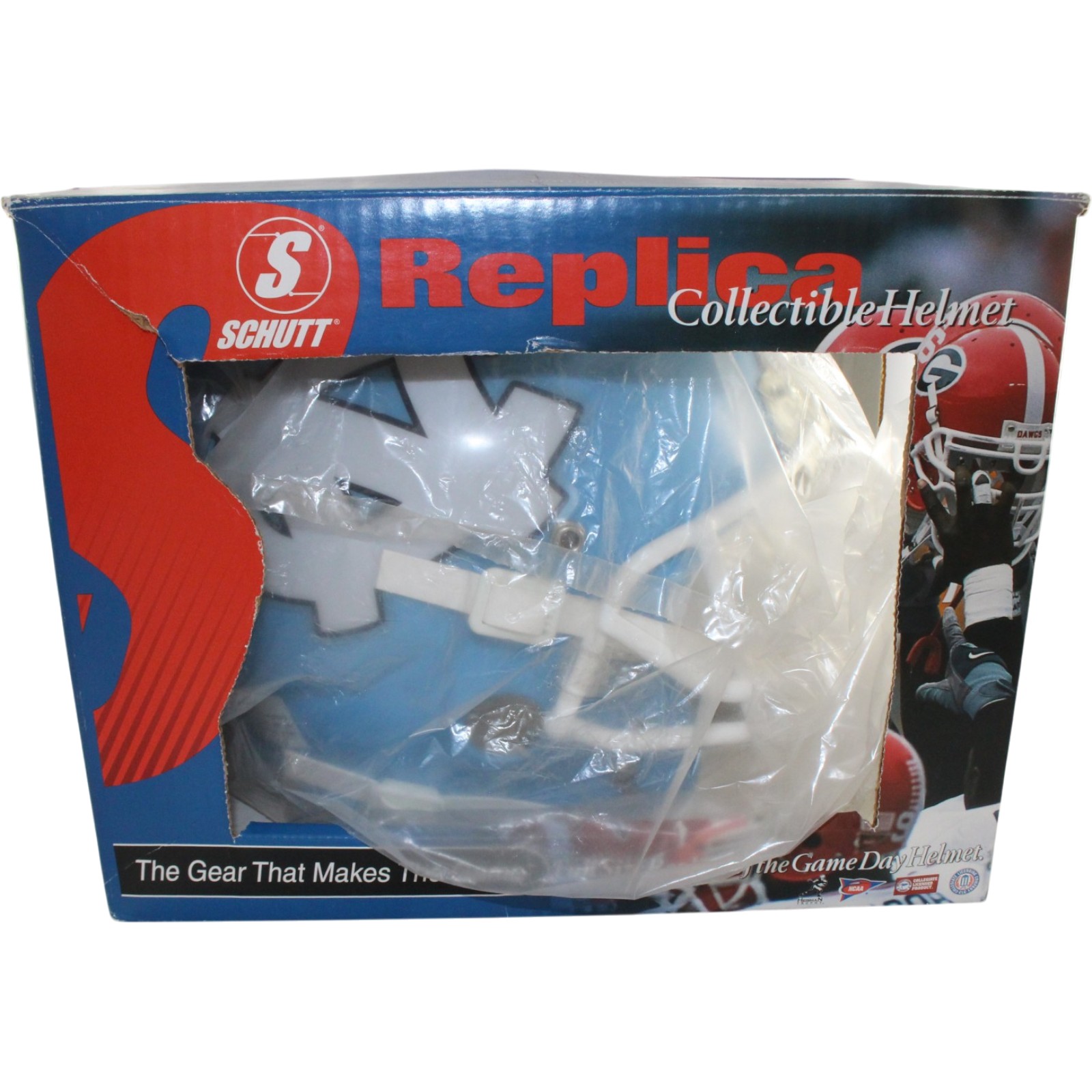 North Carolina Tar Heels Full Size Replica Helmet Schutt New In Box 57180 6 North Carolina Tar Heels Full Size Replica Helmet Schutt New In Box 57180