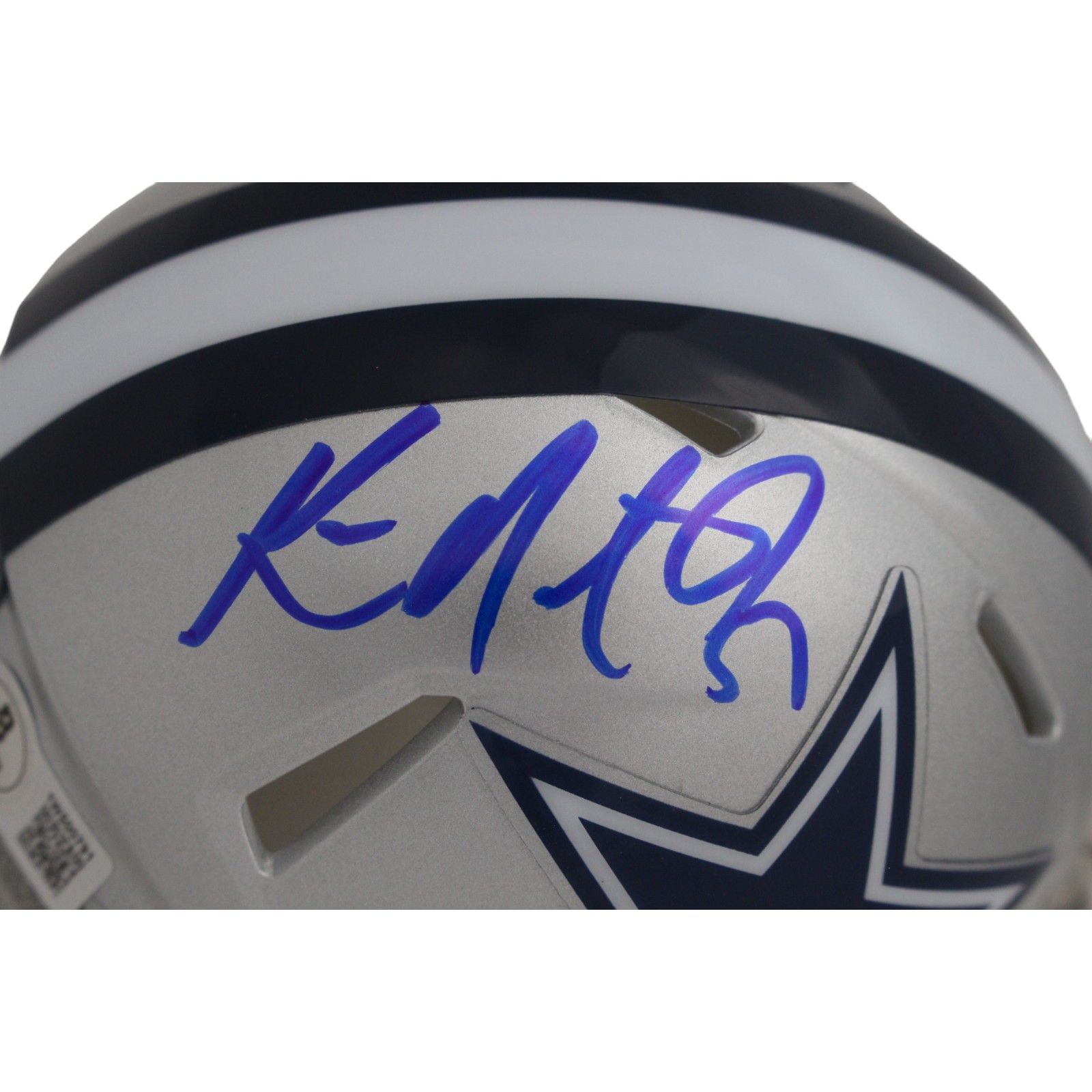 Ken Norton Jr. Autographed Dallas Cowboys Mini Helmet Beckett 44933