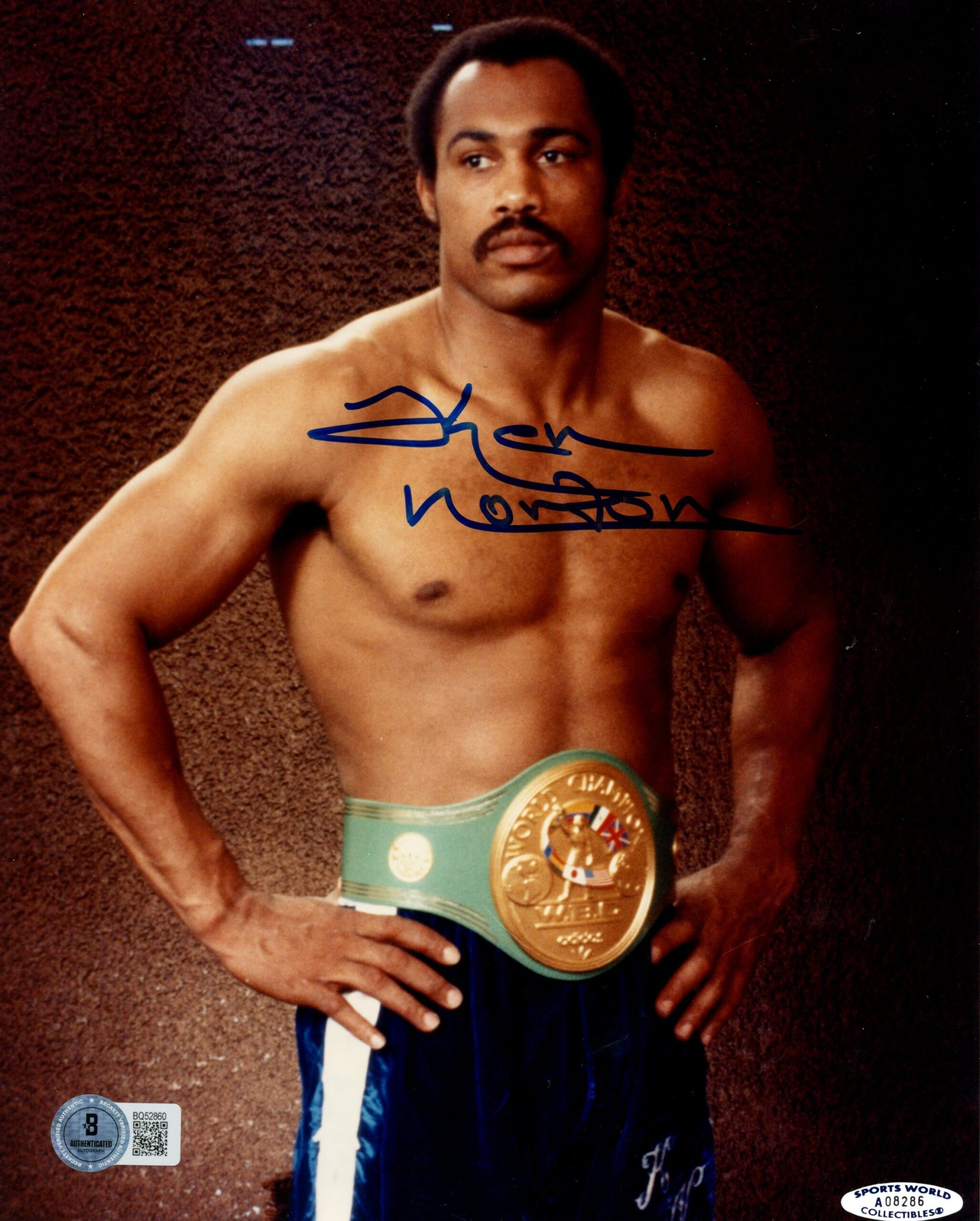 Ken Norton Autographed/Signed Boxing 8x10 Photo Beckett 57420