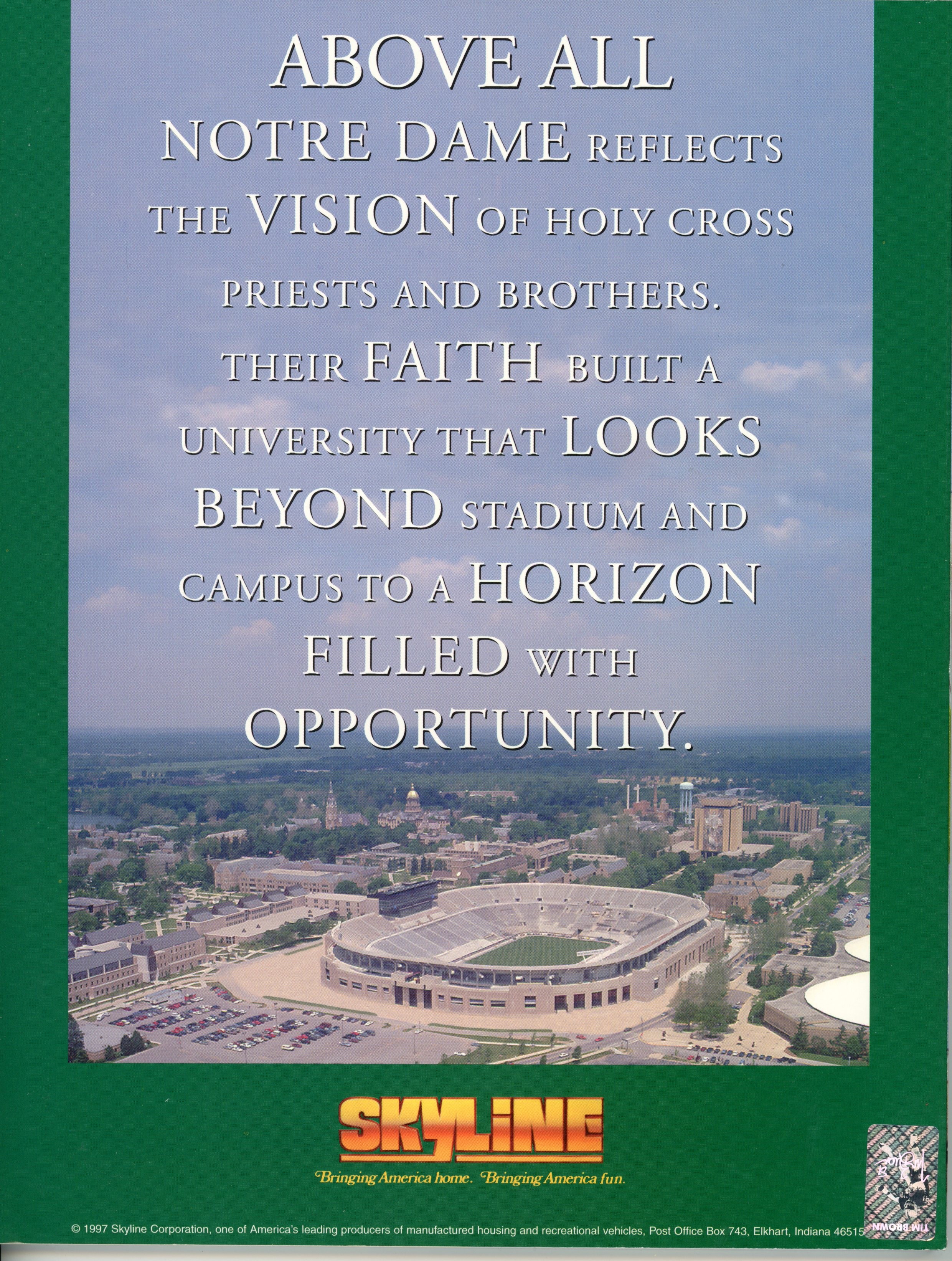 Hornung Connor Theismann Brown +3 Signed Notre Dame Irish 97 Magazine JSA 55093