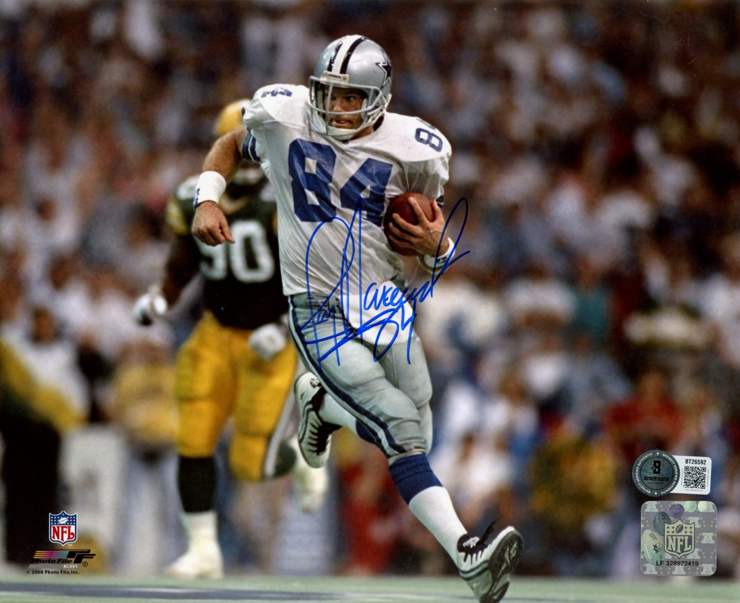 Jay Novacek Autographed/Signed Dallas Cowboys 8x10 Photo Beckett 56758