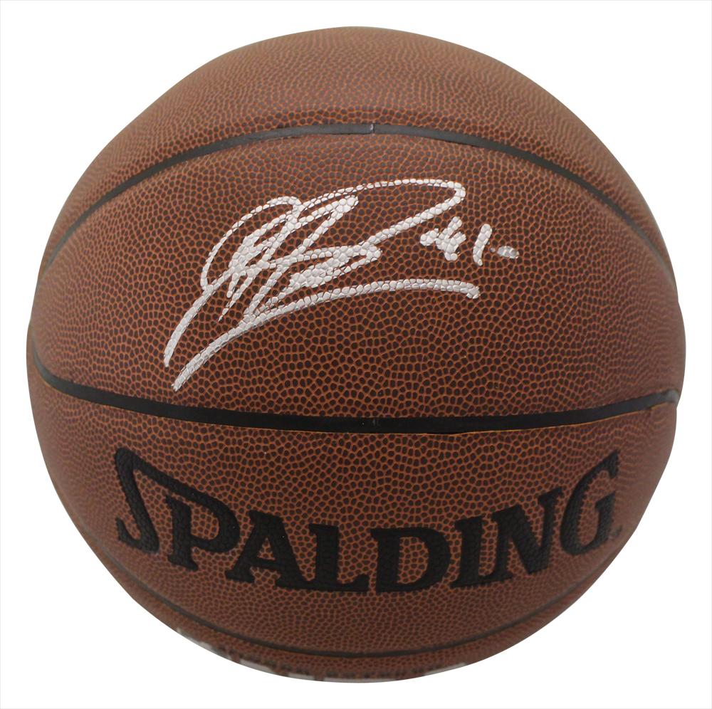 Dirk Nowitzki Signed Dallas Mavericks Spalding Super Tack Basketball BAS