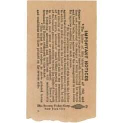 Unautographed Ticket Stub New York Yankees vs Cleveland 1947 Game 52 58742
