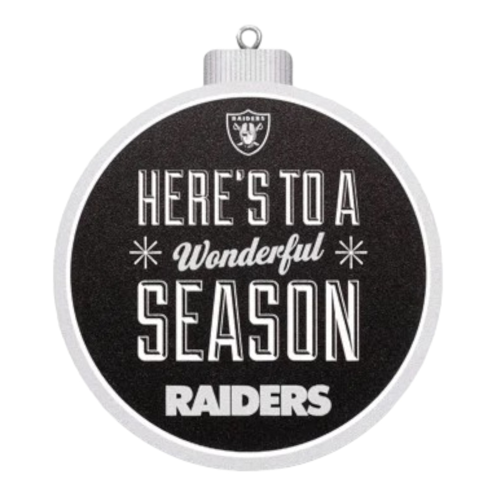 Las Vegas Raiders 3D Bulb Fan Ornament Seasonal