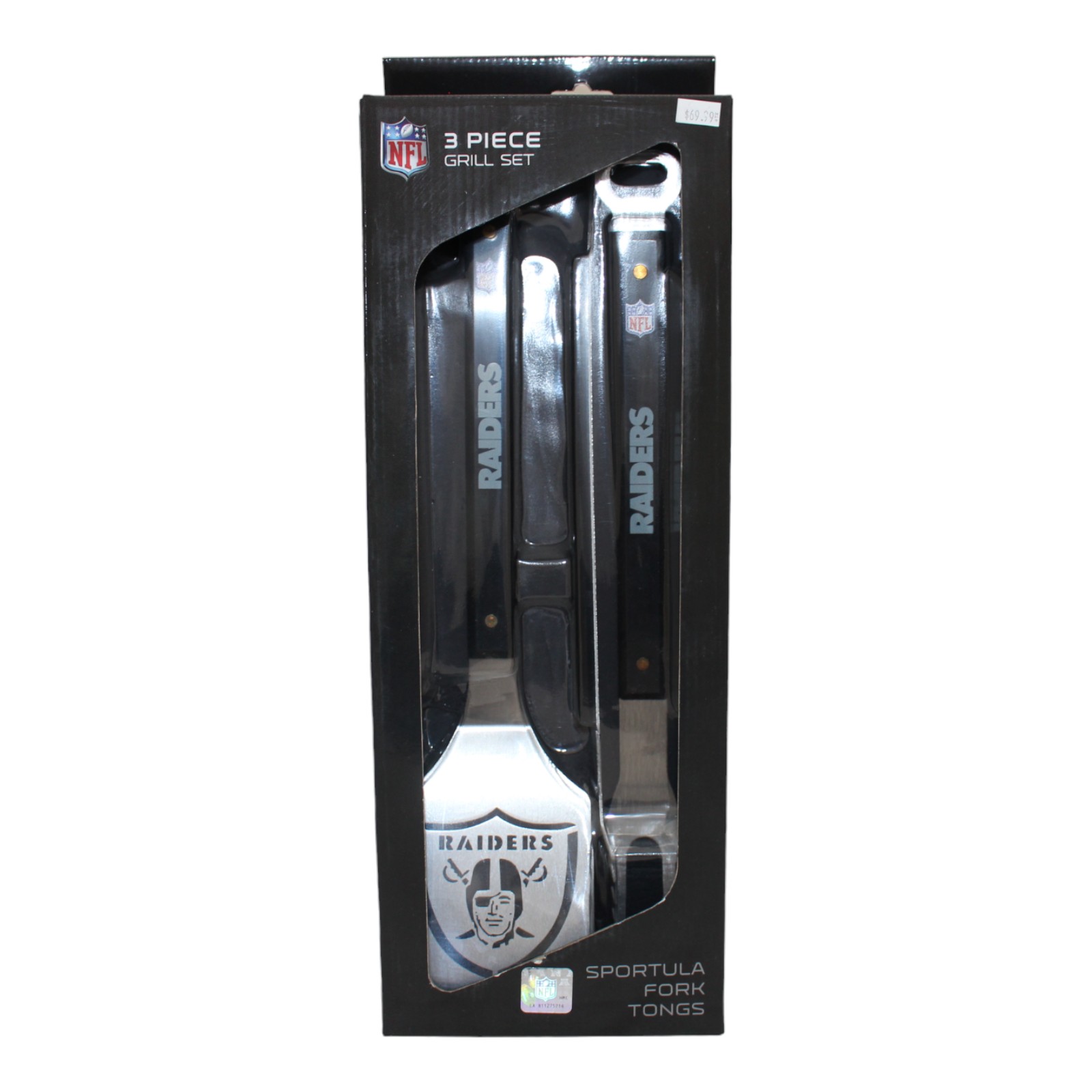 Oakland Raiders Sportula 3 Piece Grill Set