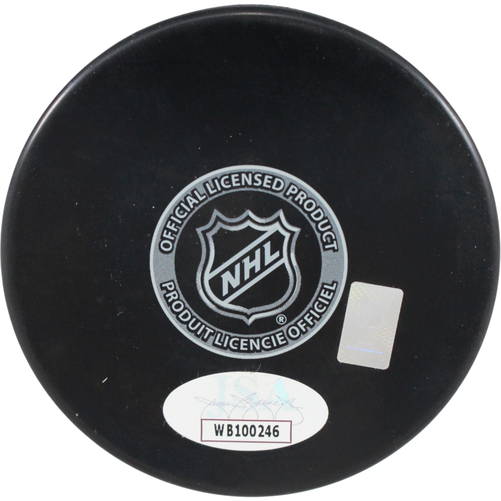 Adam Oates Autographed/Signed Washington Capitals Logo Puck HOF JSA 54005