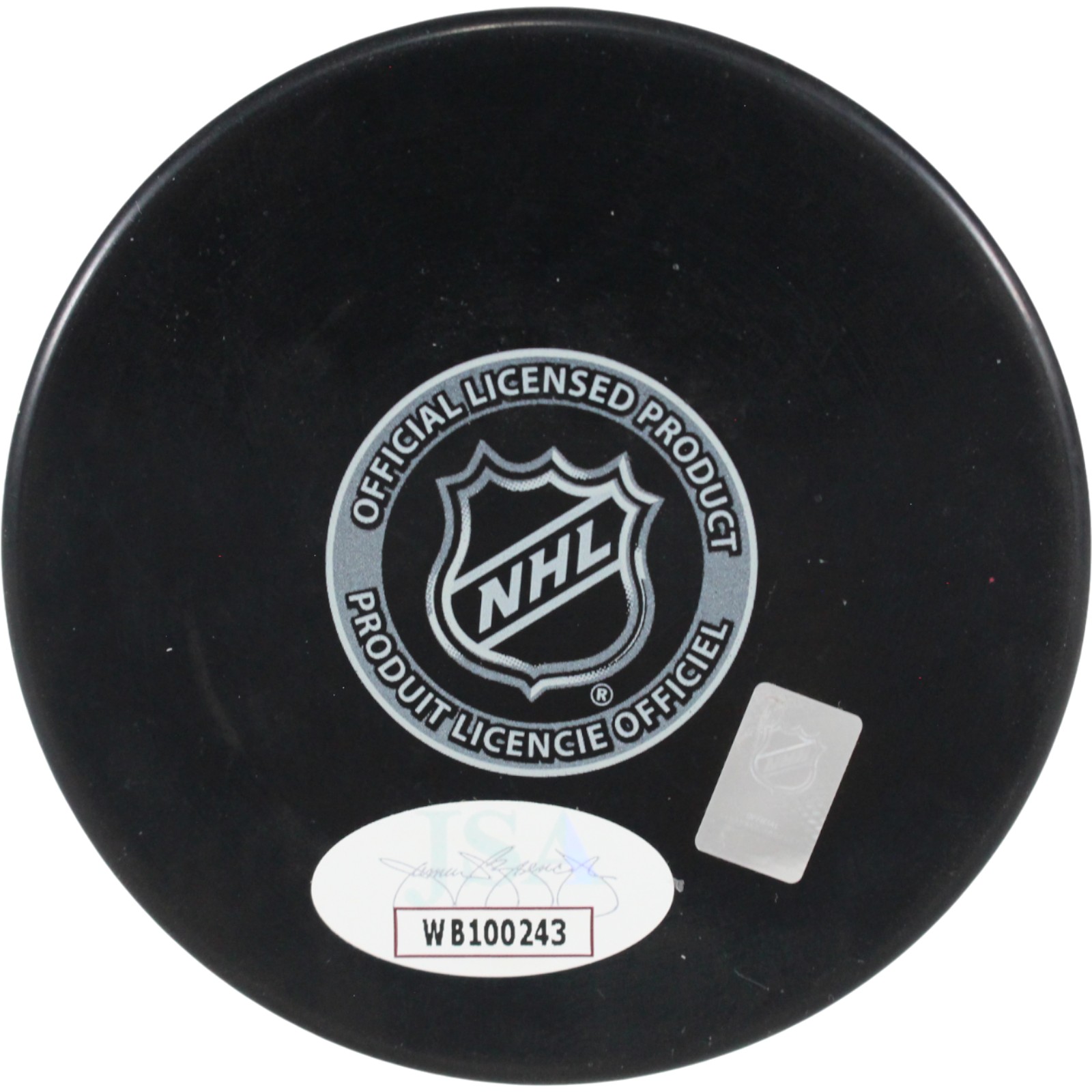 Adam Oates Autographed/Signed St Louis Blues Logo Puck NHL Top 100 JSA 53976