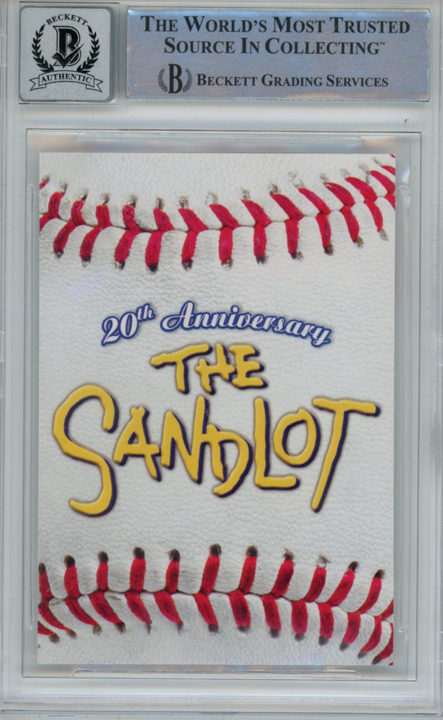 Shane Obexzinski Signed The Sandlot 20 Anniv. Insert Beckett Auto 10