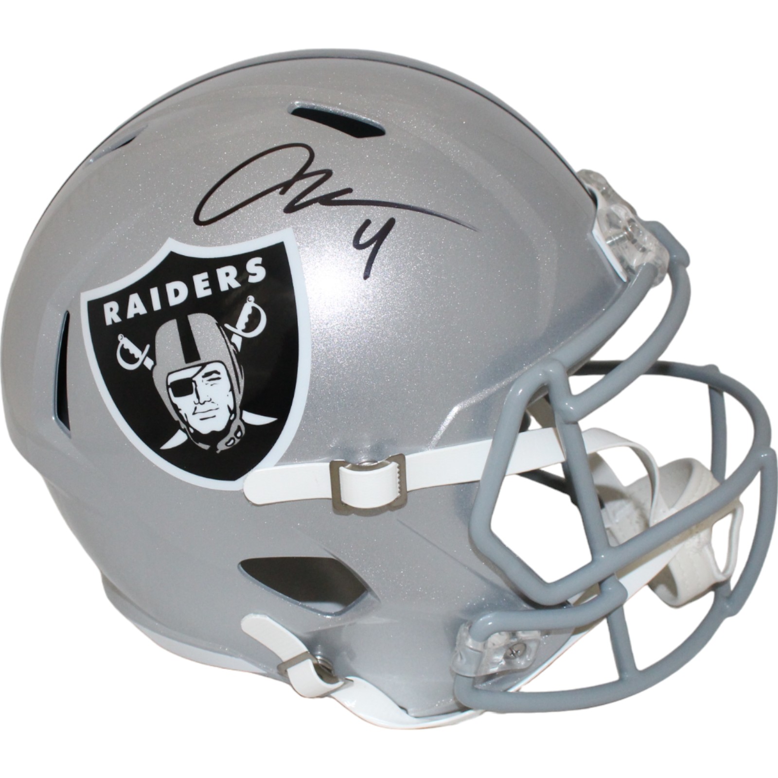 Aidan O'Connell Autographed Las Vegas Raiders F/S Helmet  Beckett