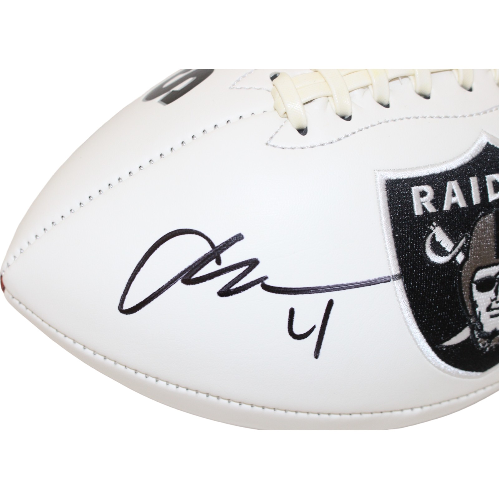 Aidan O'Connell Signed Las Vegas Raiders Logo Football Beckett