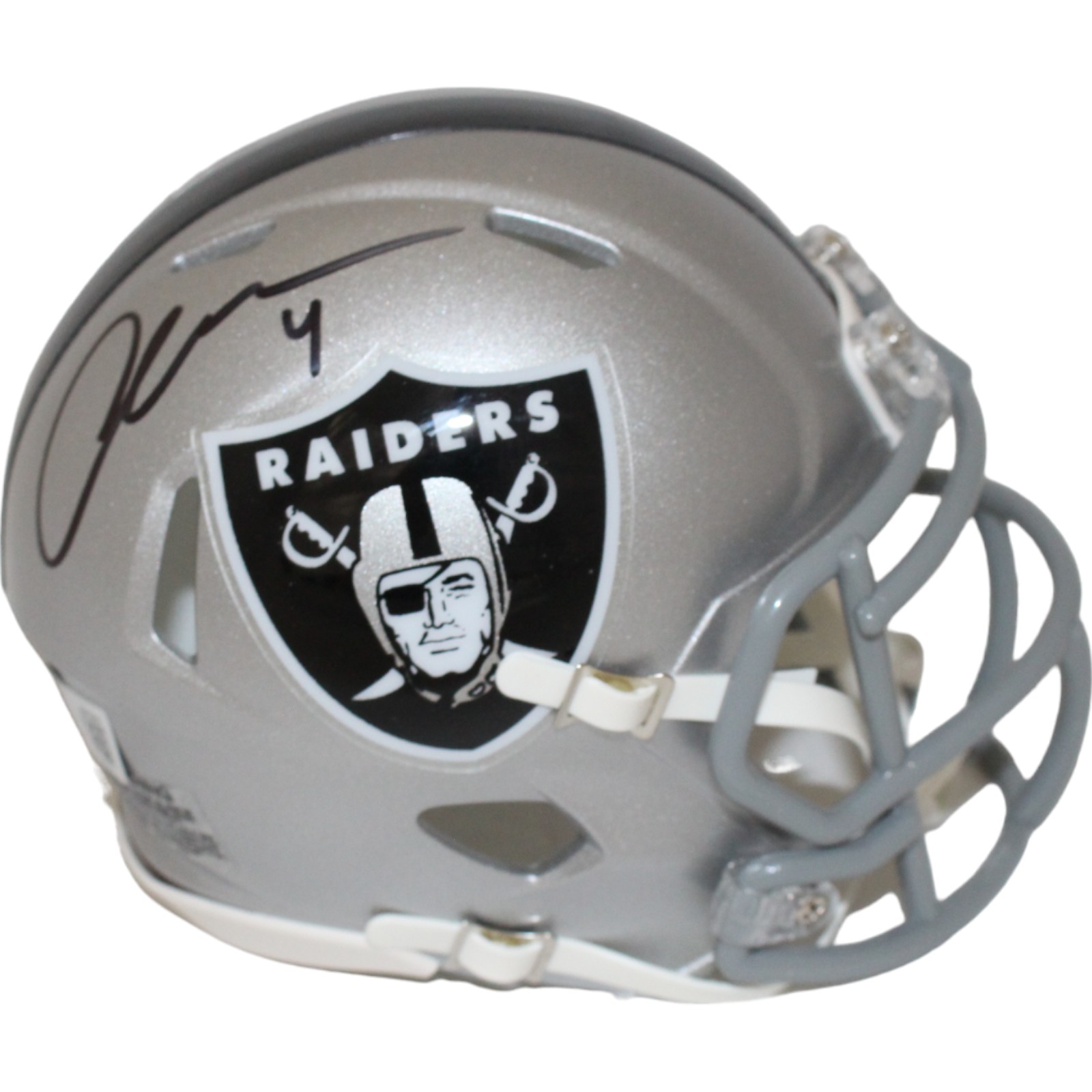 Aidan O'Connell Signed Las Vegas Raiders Mini Helmet Beckett 