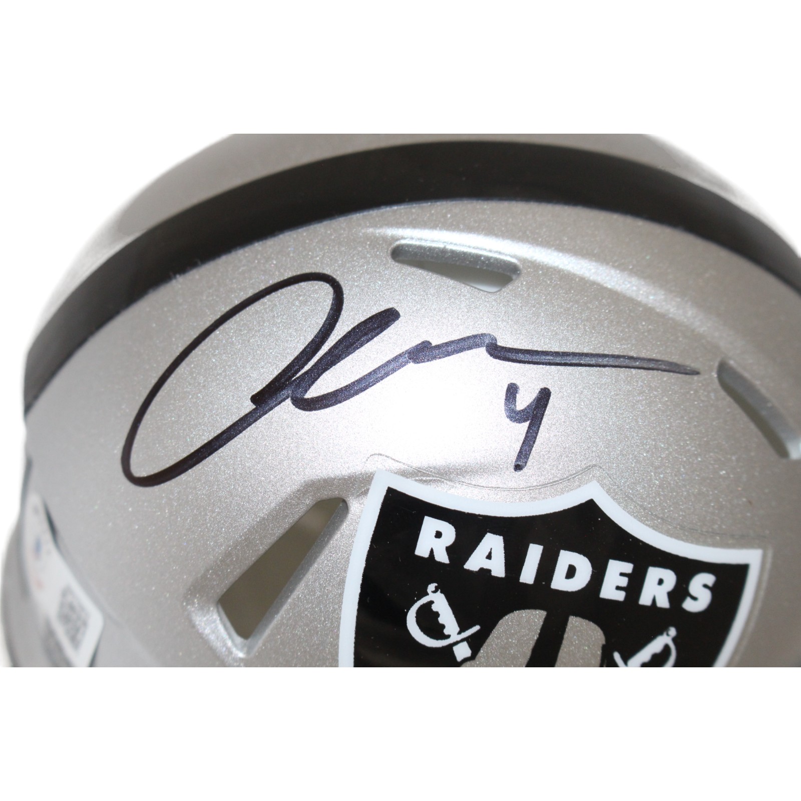 Aidan O'Connell Signed Las Vegas Raiders Mini Helmet Beckett