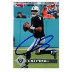 Aidan O'Connell Autographed 23 Panini Rated Rookies #RRR-5 Card Beckett W 53241