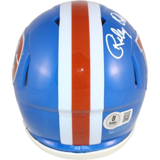 Riley Odoms Autographed Denver Broncos TB Mini Helmet ROF 24  Beckett 51716