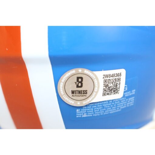 Riley Odoms Autographed Denver Broncos TB Mini Helmet ROF 24  Beckett 51716