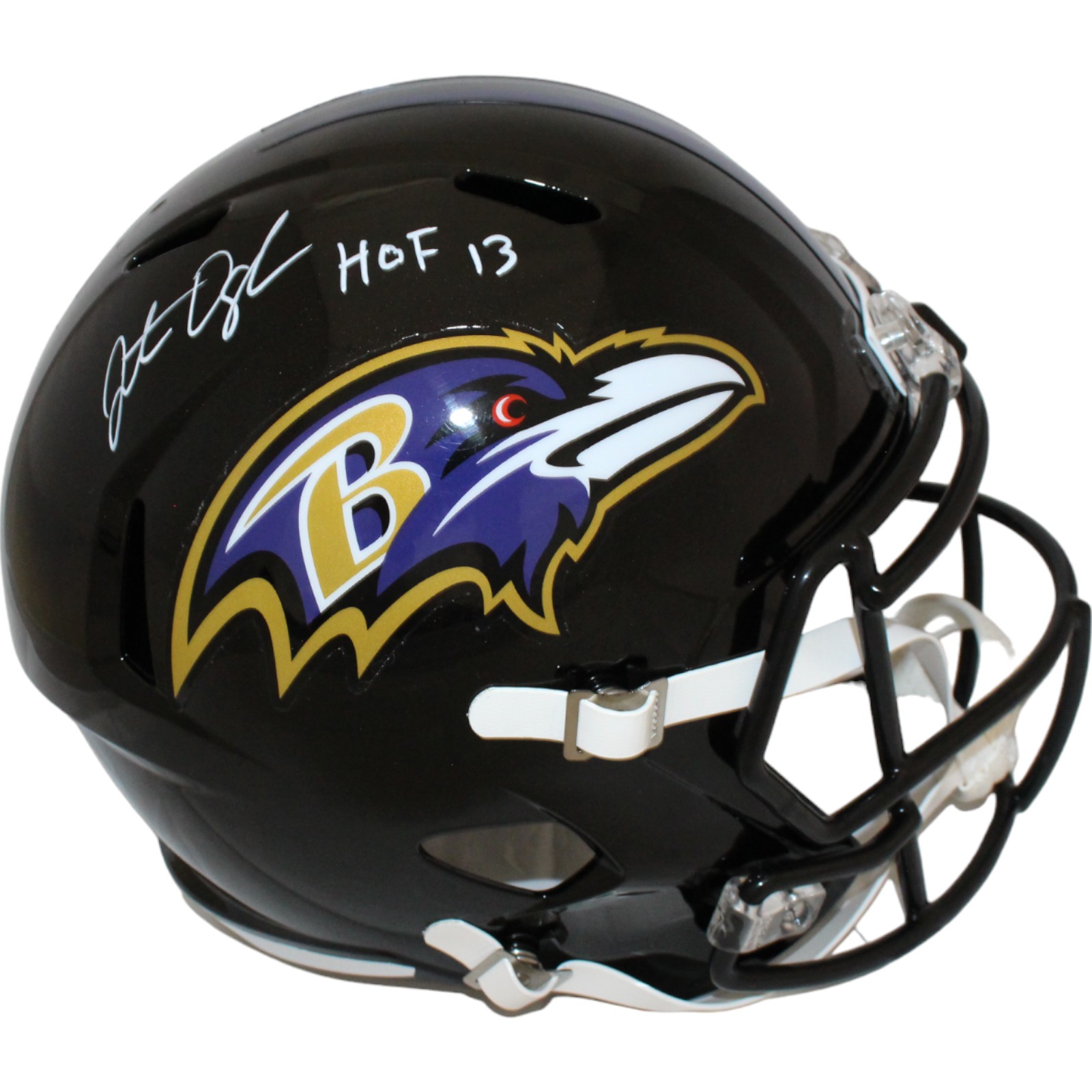Jonathan Ogden Autographed Baltimore F/S Helmet HOF Beckett