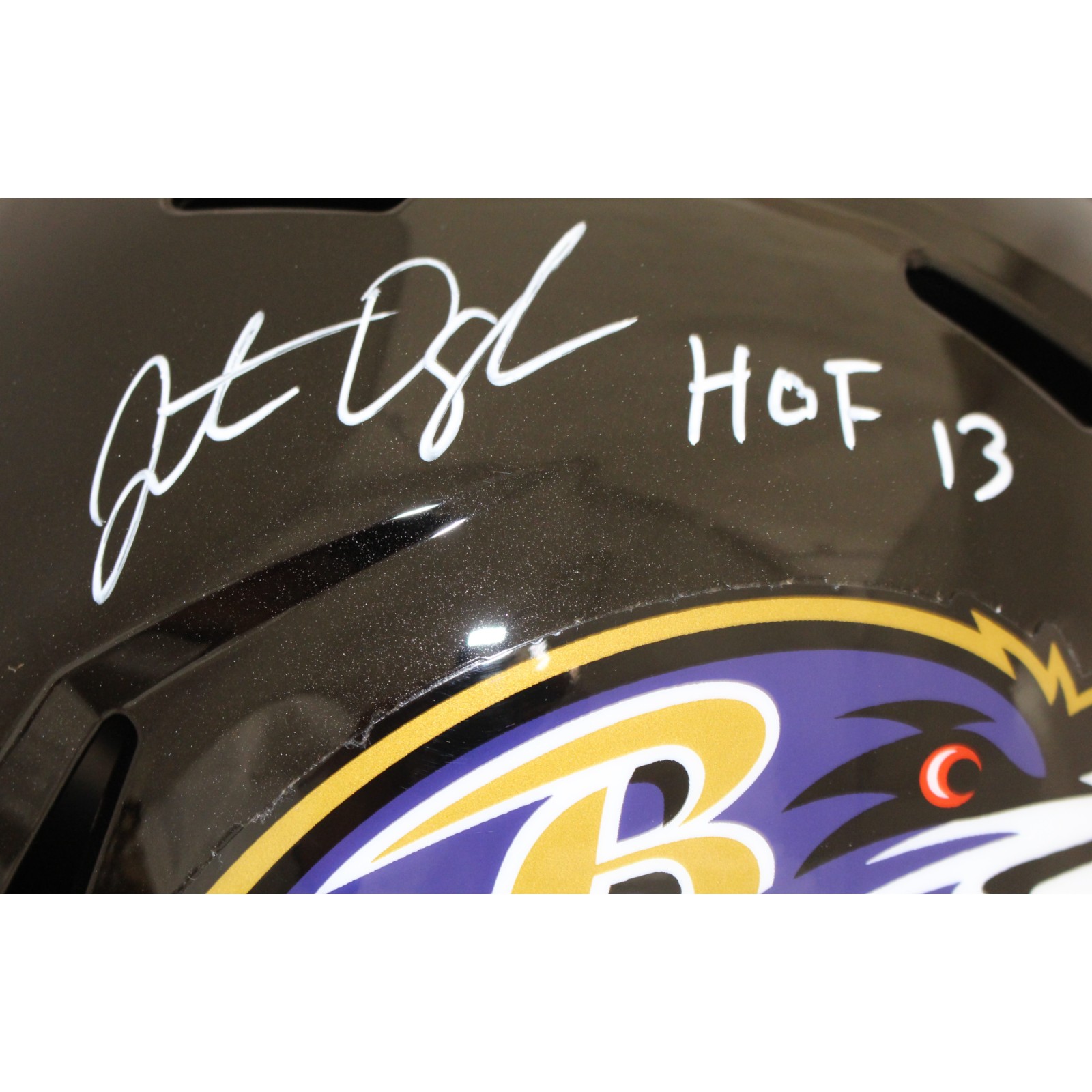 Jonathan Ogden Autographed Baltimore F/S Helmet HOF Beckett