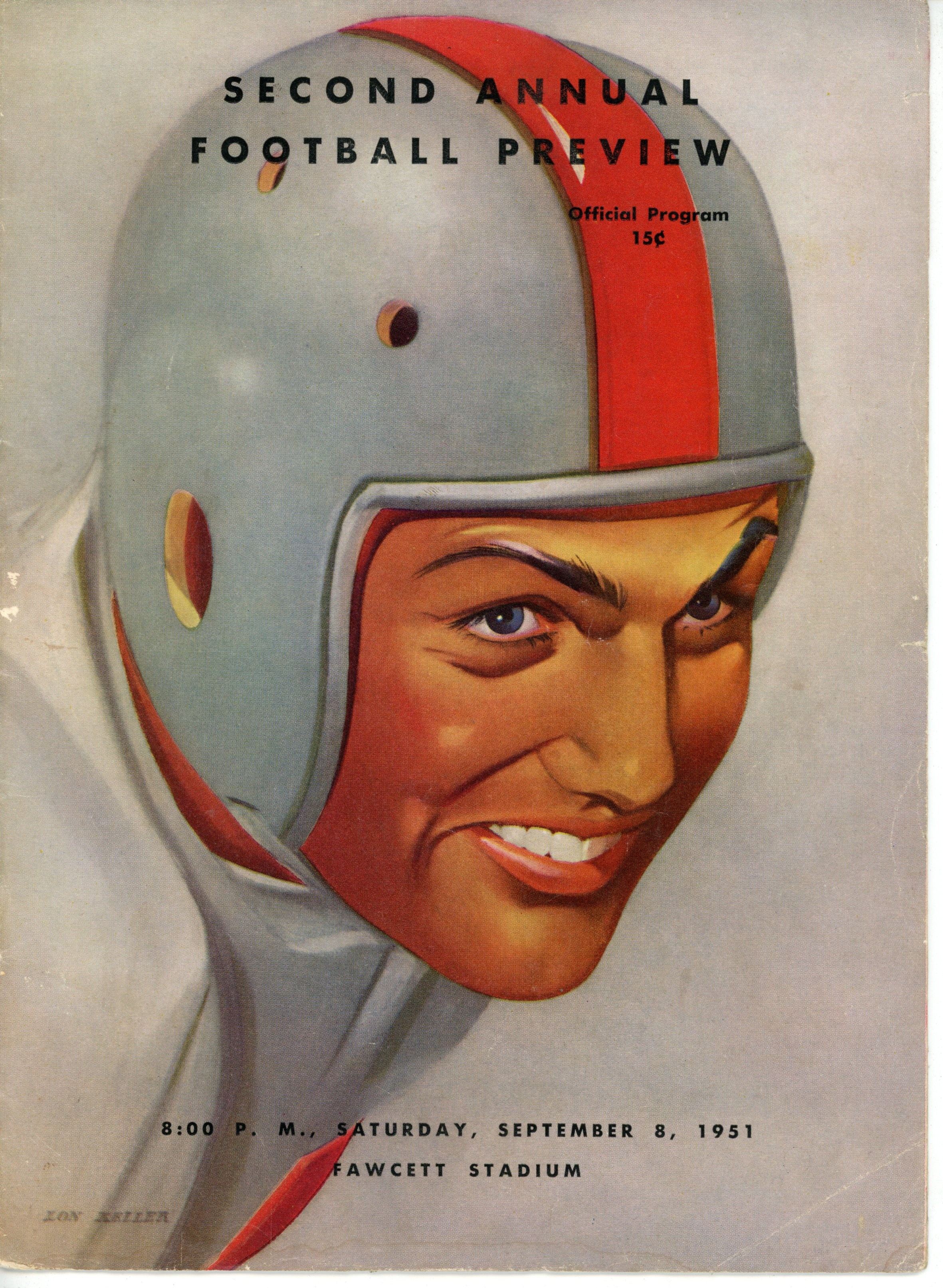 Ohio High School Football Program 09/08/1951 2nd Annual Football Preview 55933