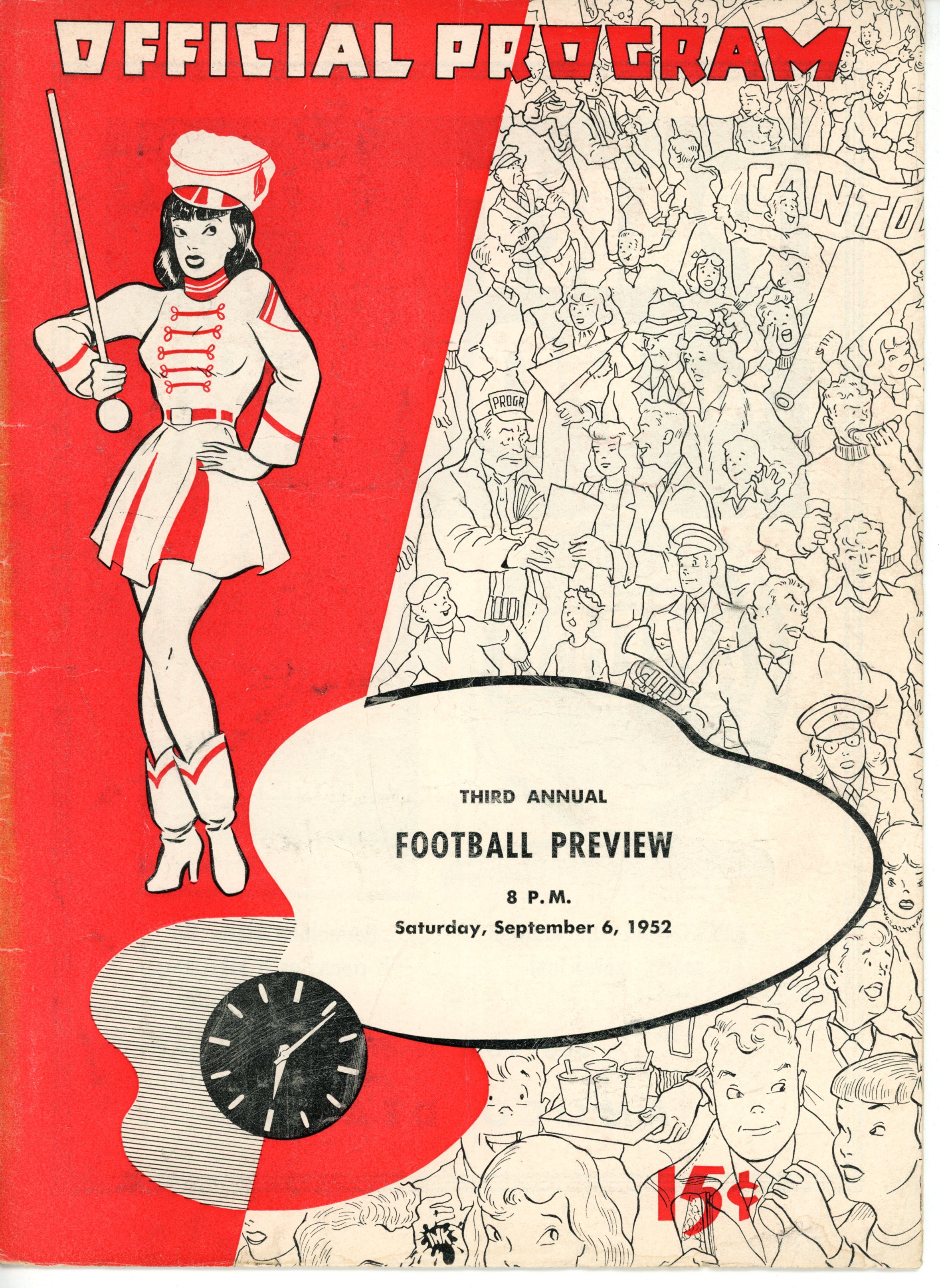 Ohio High School Football Program 09/06/1952 3rd Annual Football Preview 55936