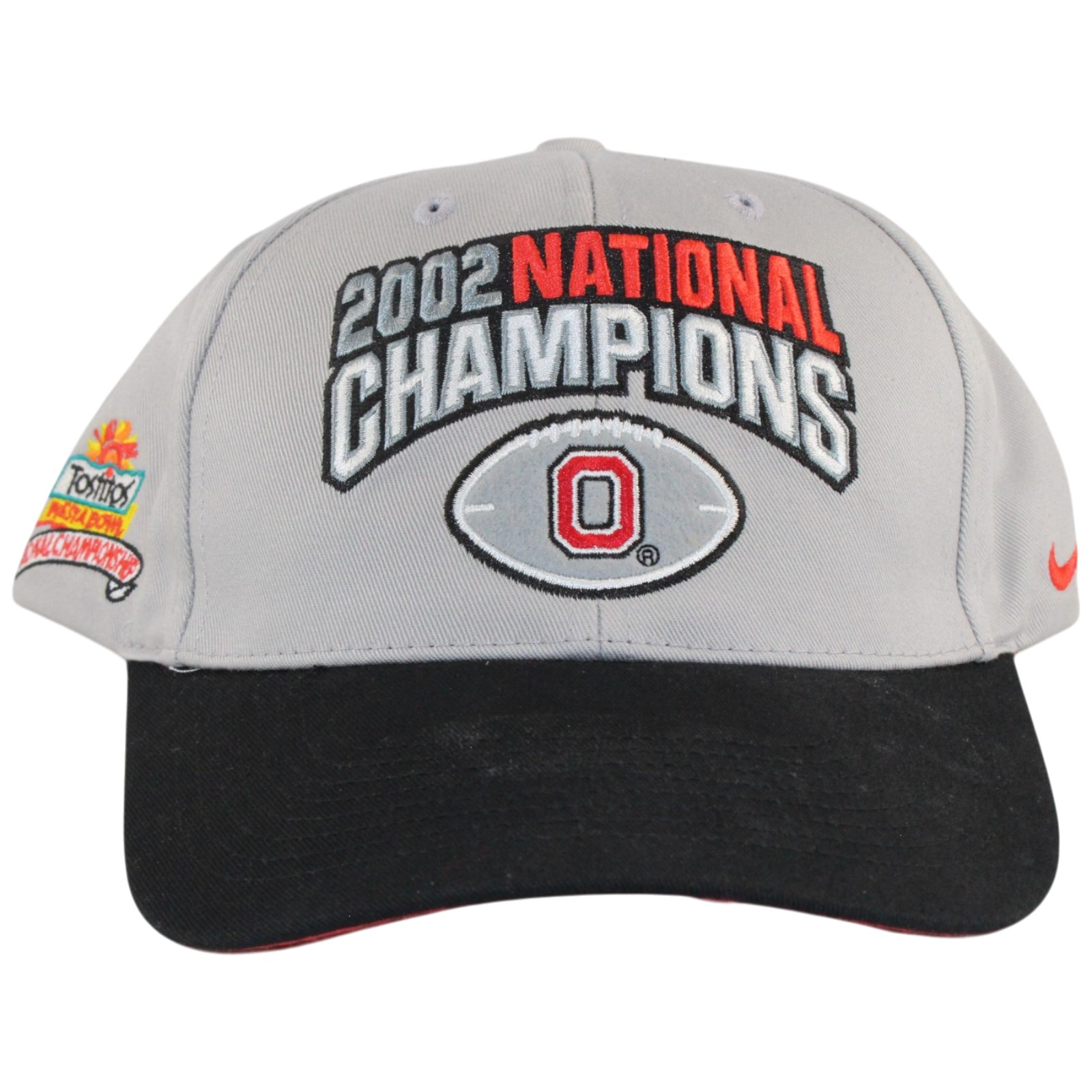 Ohio State Buckeyes 2002 National Champions Grey Nike Adjustable Hat 56040