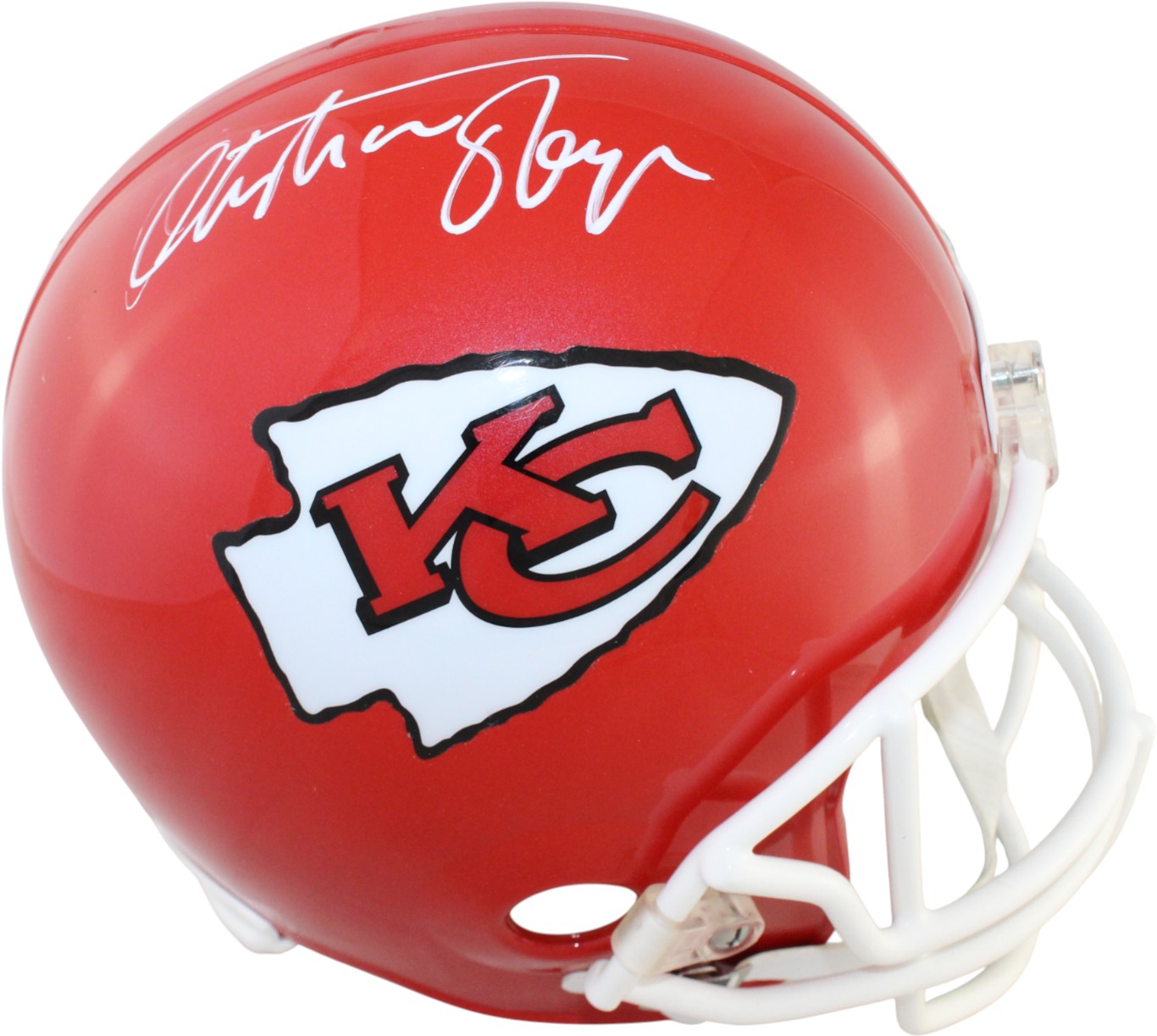 Christian Okoye Autographed Kansas City Chiefs F/S VSR4 Helmet Beckett 59356