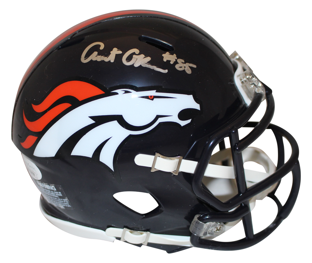 Albert Okwuegbunam Autographed Denver Broncos Speed Mini Helmet JSA