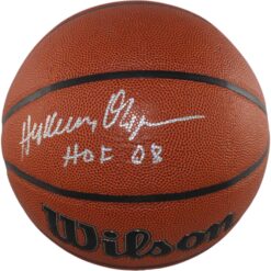 Hakeem Olajuwon Autographed Houston Rockets I/O Basketball HOF Beckett 54982