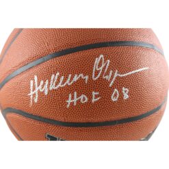 Hakeem Olajuwon Autographed Houston Rockets I/O Basketball HOF Beckett 54982