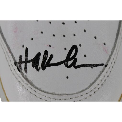 Hakeem Olajuwon Signed Houston Rockets Etonic Black Sz 9 L Shoe Beckett 49269