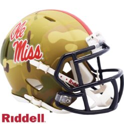 Ole Miss Rebels Riddell New In Box Rare Limited Edition Camo Mini Helmet 29656