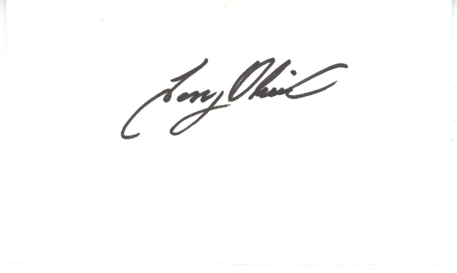 Tony Oliva Autographed/Signed Minnesota Twins Index Card Beckett 56530