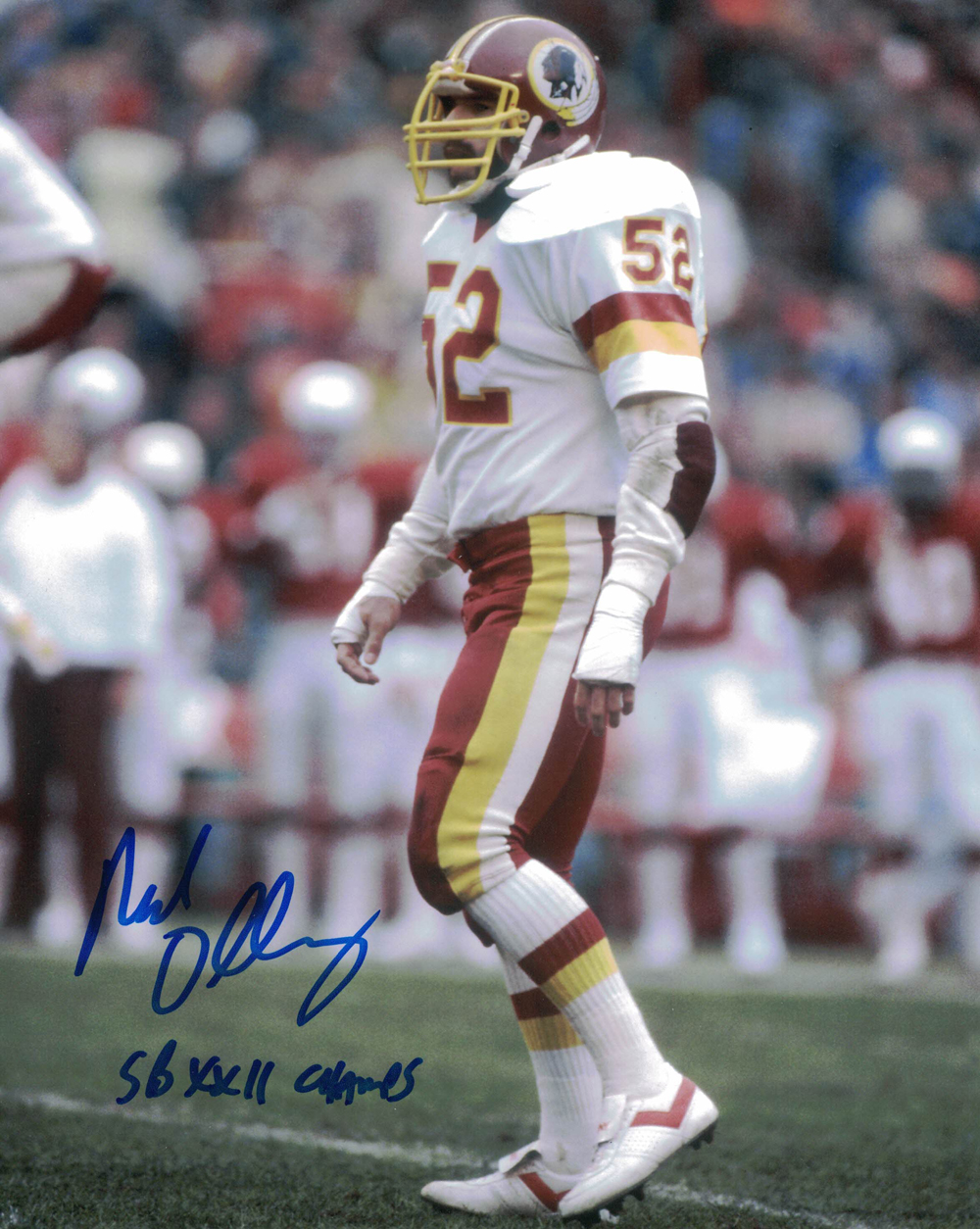 Neal Olkewicz Autographed Washington Redskins 8x10 Photo SB Champs 27900